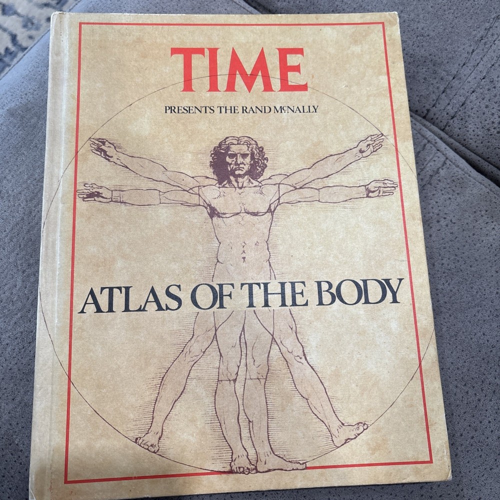 Time Presents The Rand McNally Atlas Of The Body Hardcover Book 1980 First Print