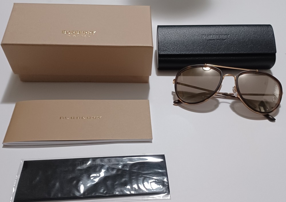 Burberry Designer Sunglasses for B3090Q 10525A 58/18/145 Havana Lt. Brn Mirror