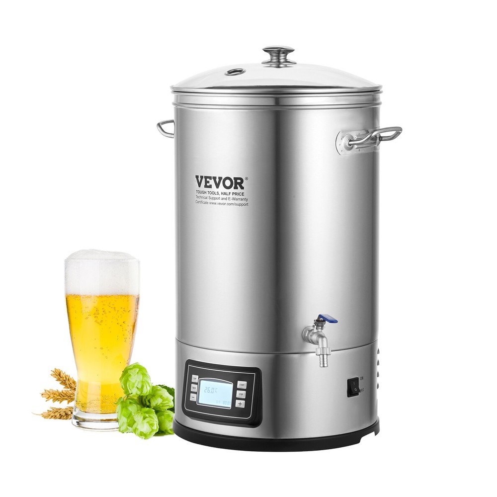 VEVOR Home Brew Electric Kettle Set 9.25 Gal Beer Brewing 35L Stainless Steel