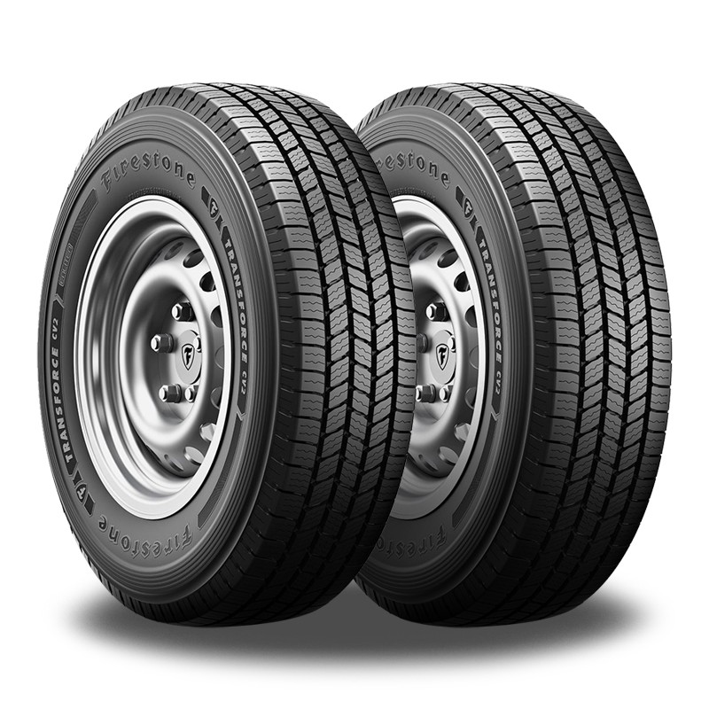 2 Firestone Transforce CV2 195/75R16 107/105R Commercial Tire Load Range D 8 PLY
