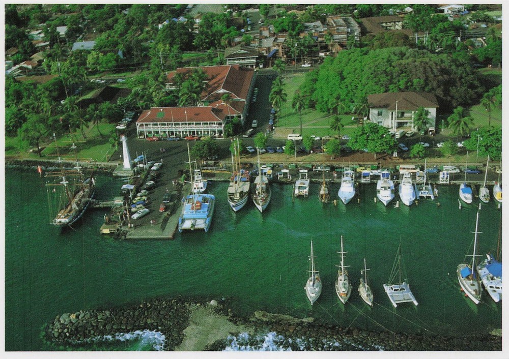 Lahaina Maui HI Harbor Pioneer Inn Courthouse Fire Disaster 6x4 Postcard H23