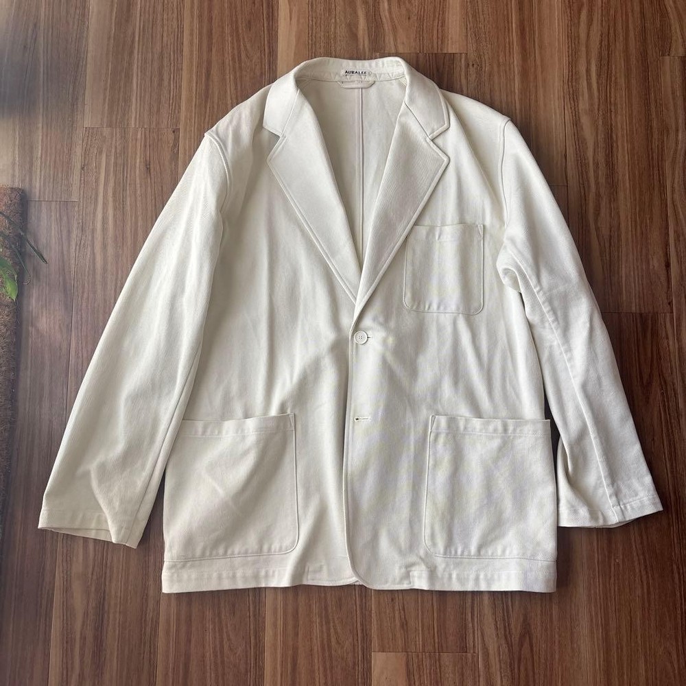 AURALEE LOOSE TWILL OVER JACKET size 3