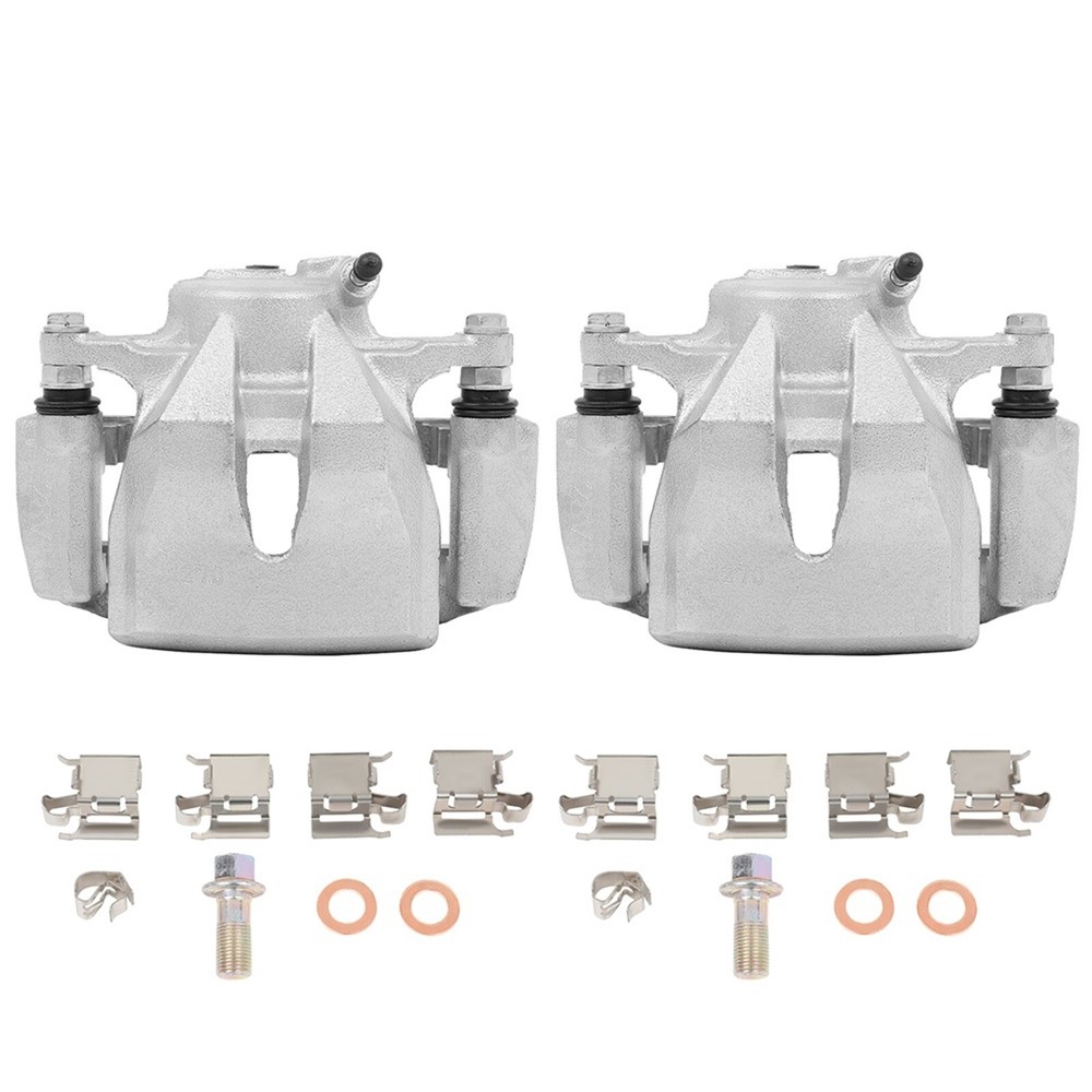 2 New Front Brake Calipers Left & Right for 09-13 Toyota Matrix w/Bracket