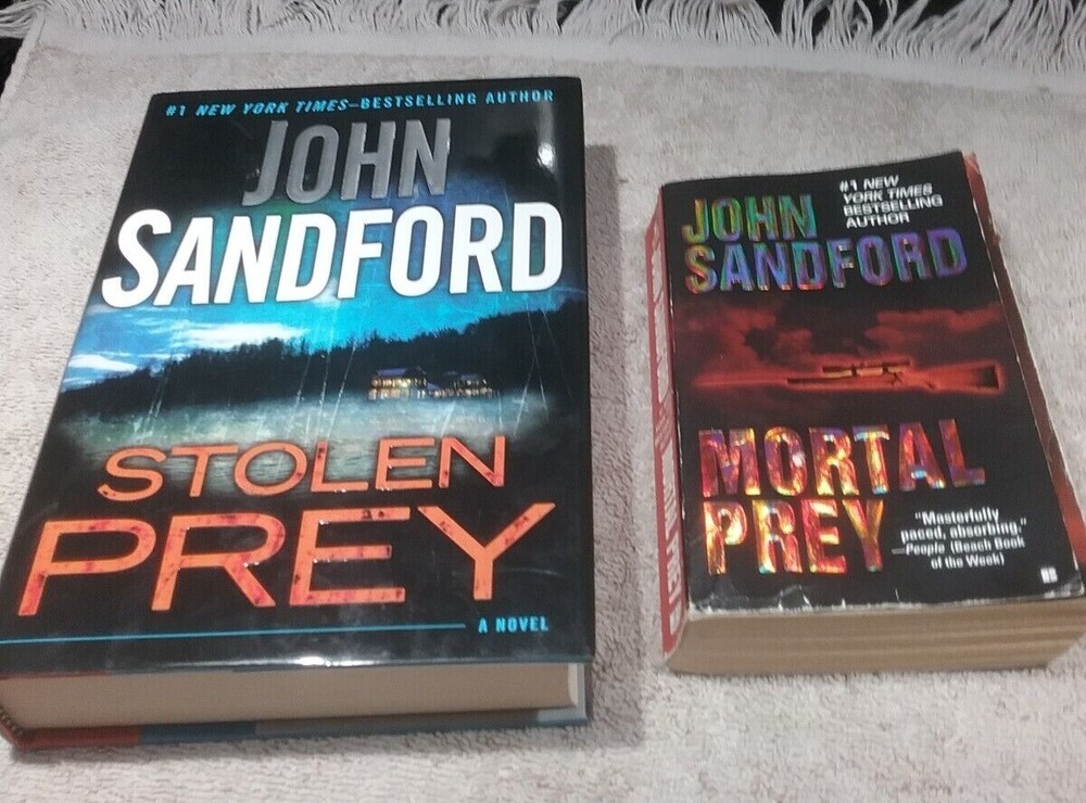 John Sandford - Stolen Prey (Hardcover / Dust Jacket), Mortal Prey (Paperback)