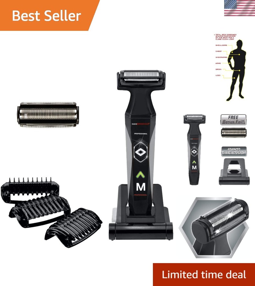 Effortless Body Groomer and Trimmer Set for Smooth Grooming Results