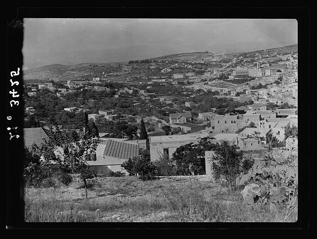 Photo:Northern views. Nazareth. View of valley and town from Tiberias road