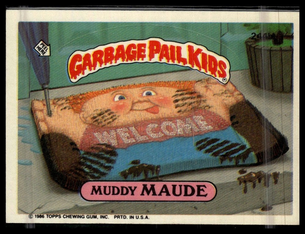1986 Topps Garbage Pail Kids Series 6 #244b Muddy Maude
