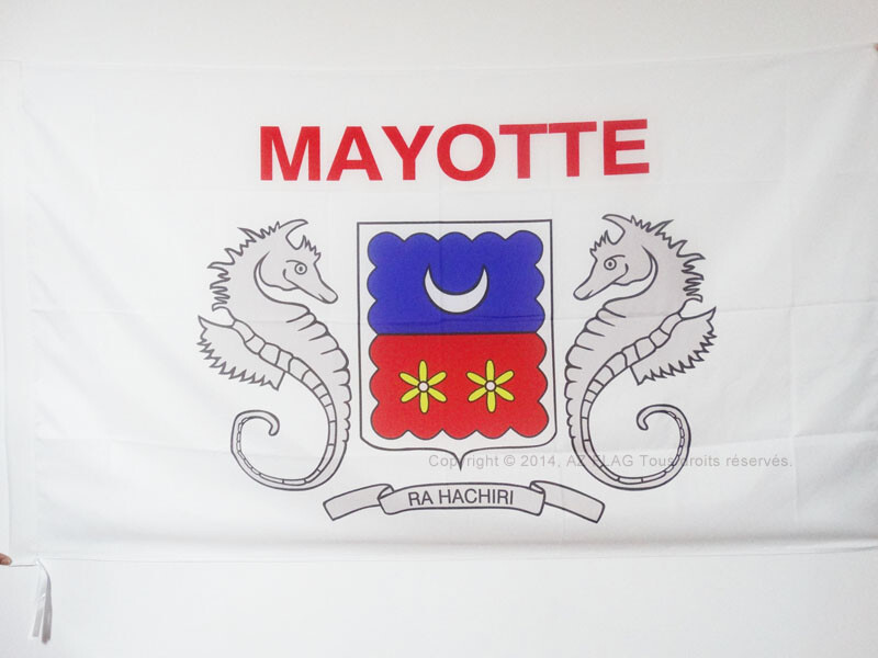 Mayotte Flag 2x3 ft with Pole Sleeve - French Region 60x90 cm Banner