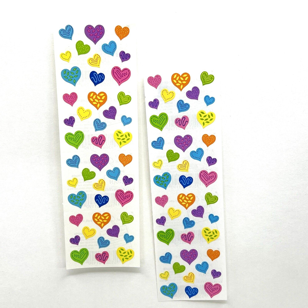 Mrs. Grossman's Happy Hearts Stickers Vintage Valentine Scrapbooking