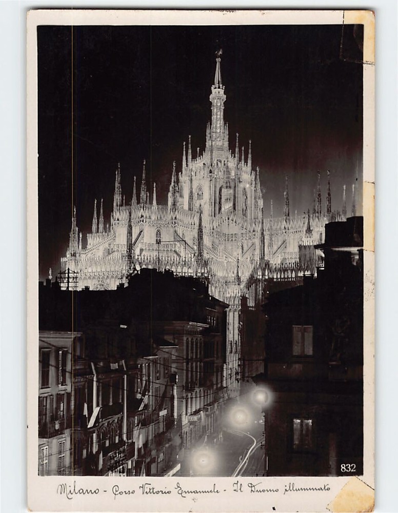Postcard Duomo di Milano Milan Italy