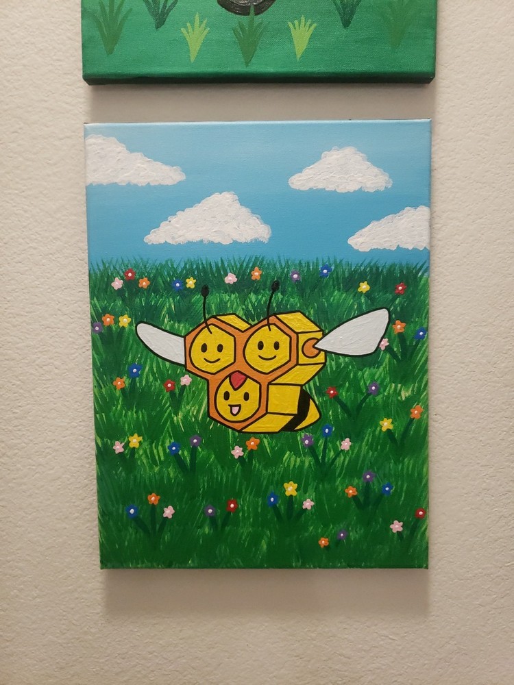Pokemon Landscape Painting Combee