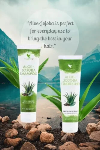 Forever Living Aloe-Jojoba Shampoo and Conditioner Combo Pack