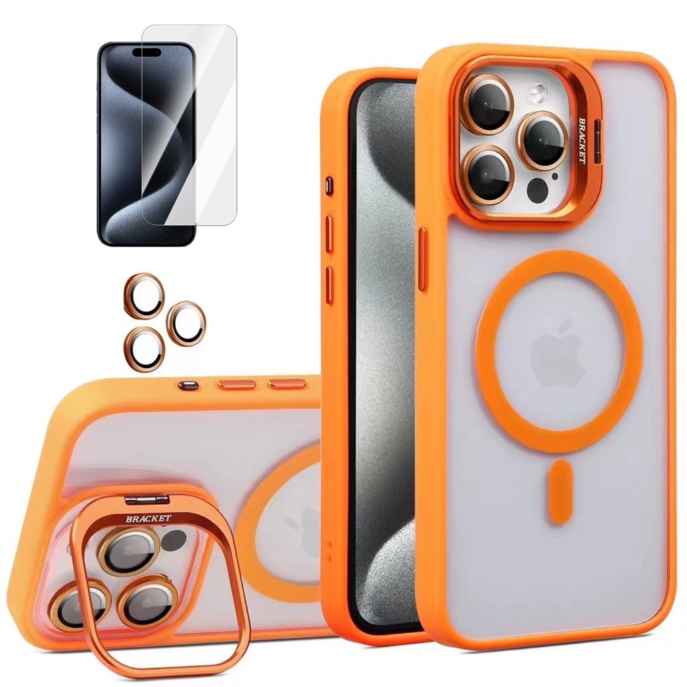 For iPhone 16 Pro Max 15 14 13 12 11 Slim Case w/ Screen & Camera Lens Protector
