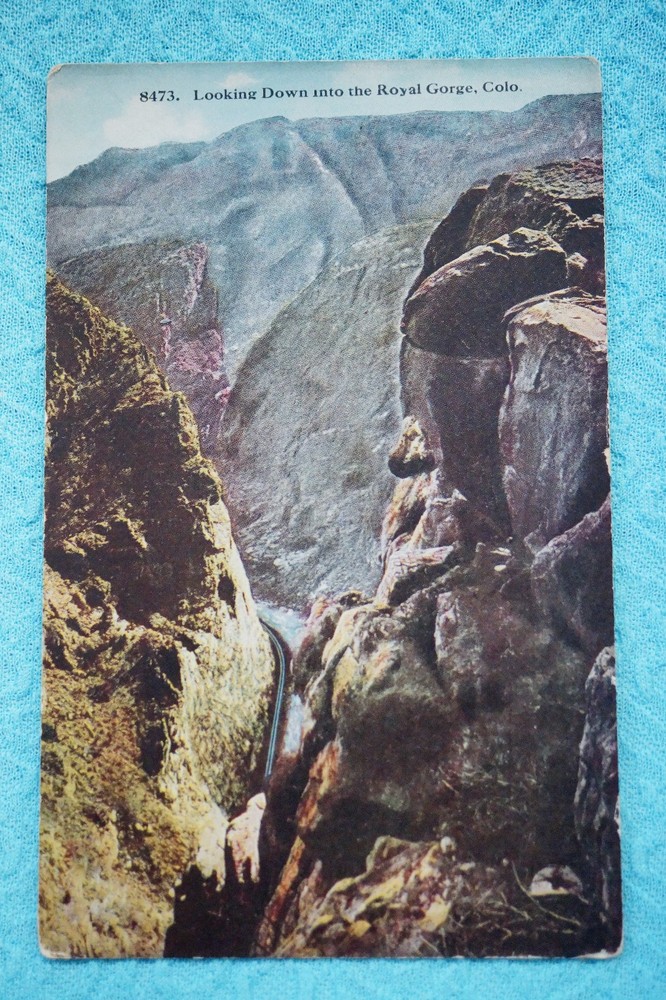 Looking Down into the Royal Gorge, Colorado