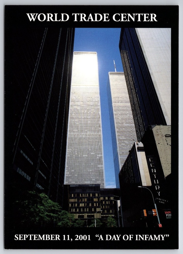 WTC Twin Towers New York City 9/11 Memorial Postcard Limited Edition