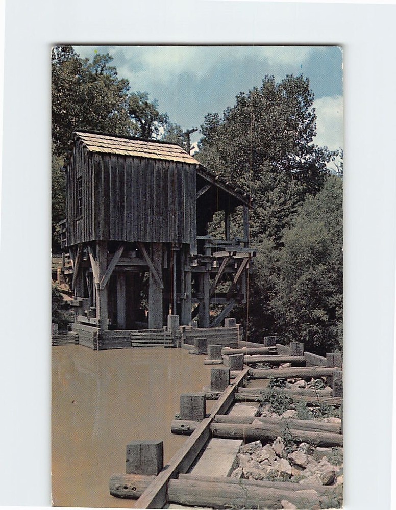 Postcard Saw & Grist Mill New Salem State Park Illinois USA