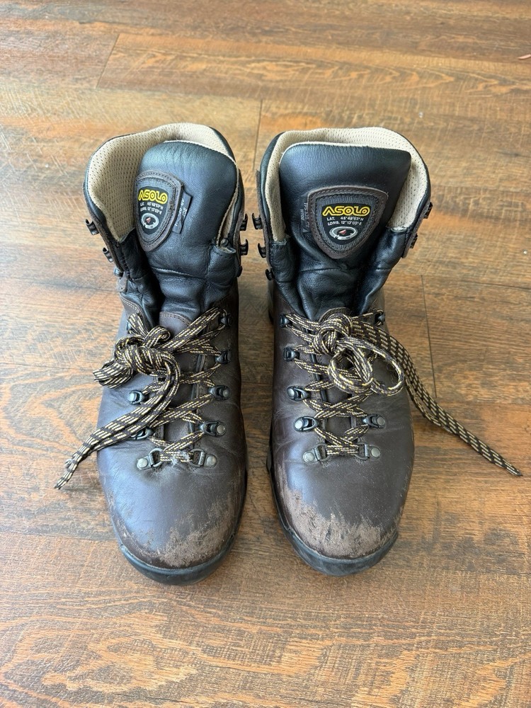 Asolo Men's Brown Leather Hiking Boots US 14 Medium Width MPN CR4