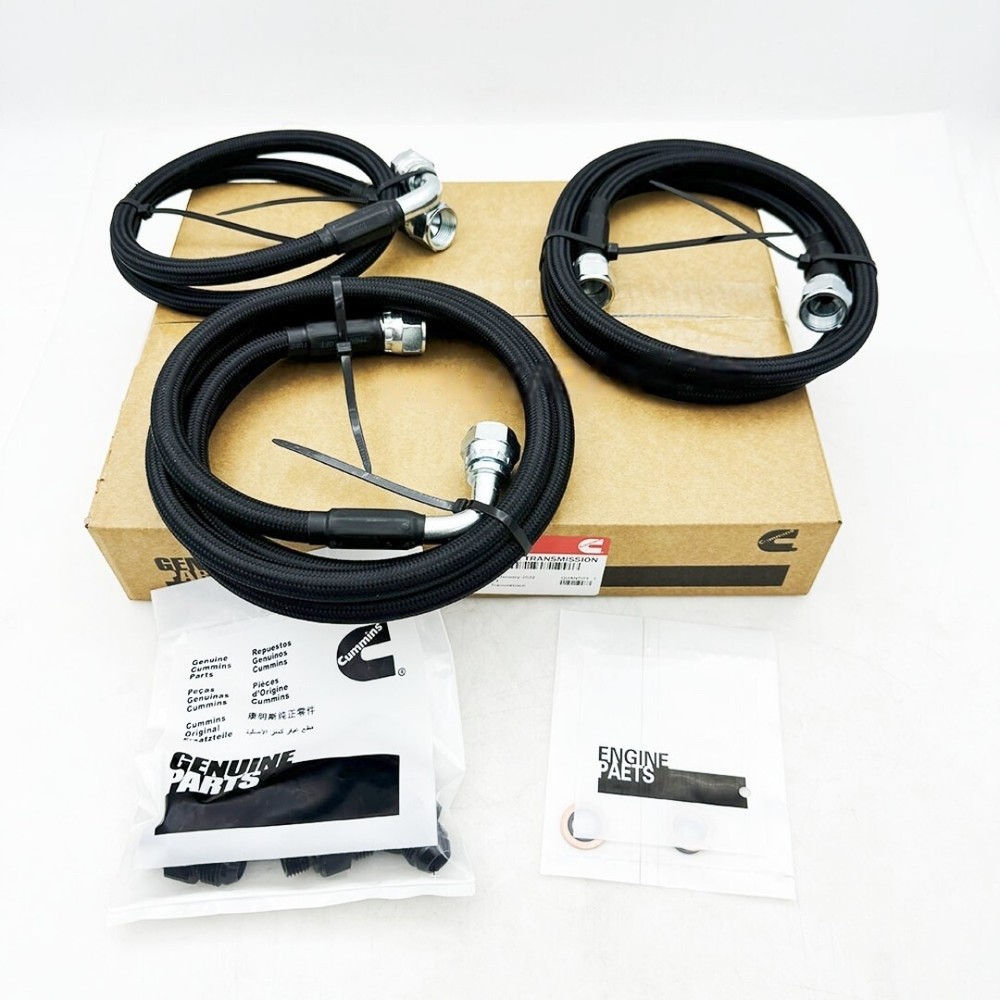 Transmission Cooler Hoses Line Black For Cummins 2003-2007 Dodge Ram 5.9L 48RE