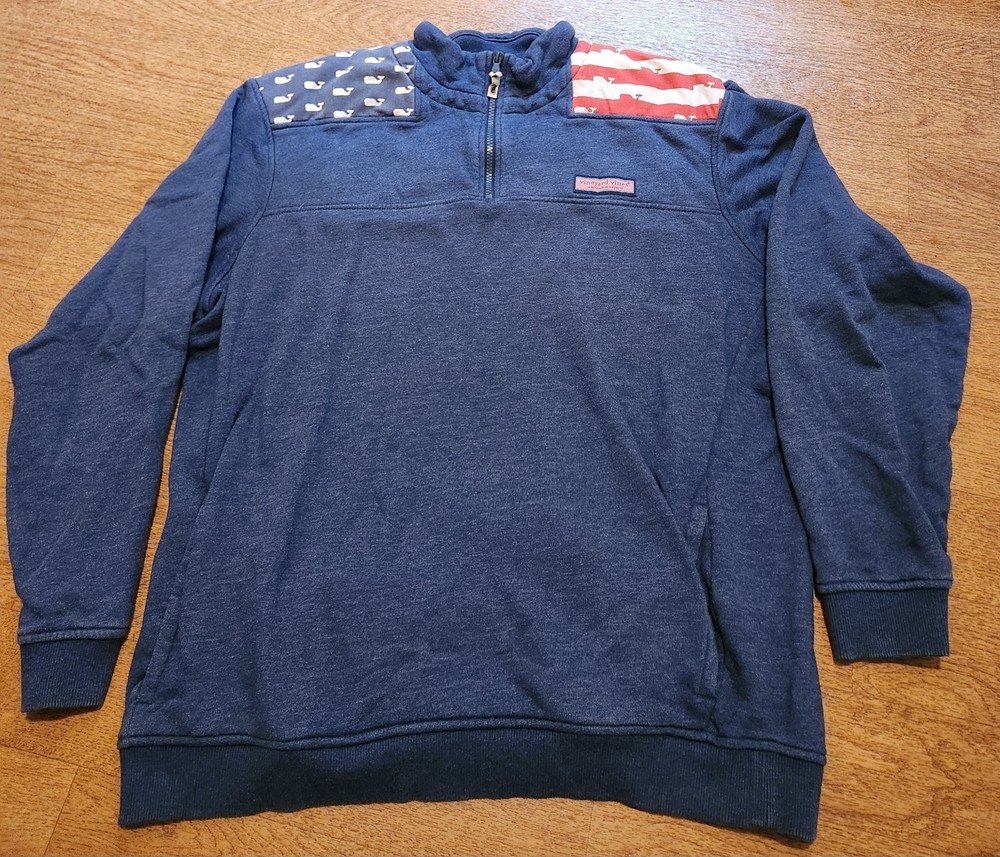 Vineyard Vines Blue Sweatshirt, Size Large