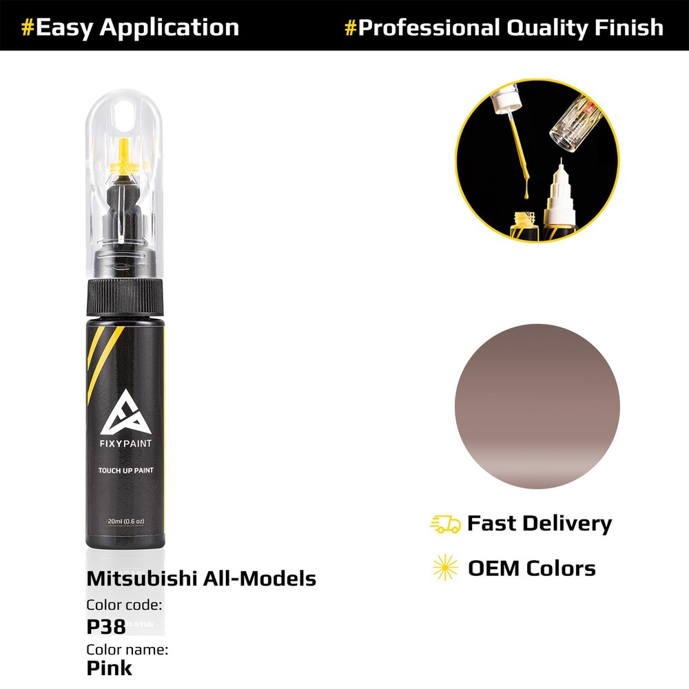 Touch up Paint for Mitsubishi Code: P38 Pink Professional Quality Repair