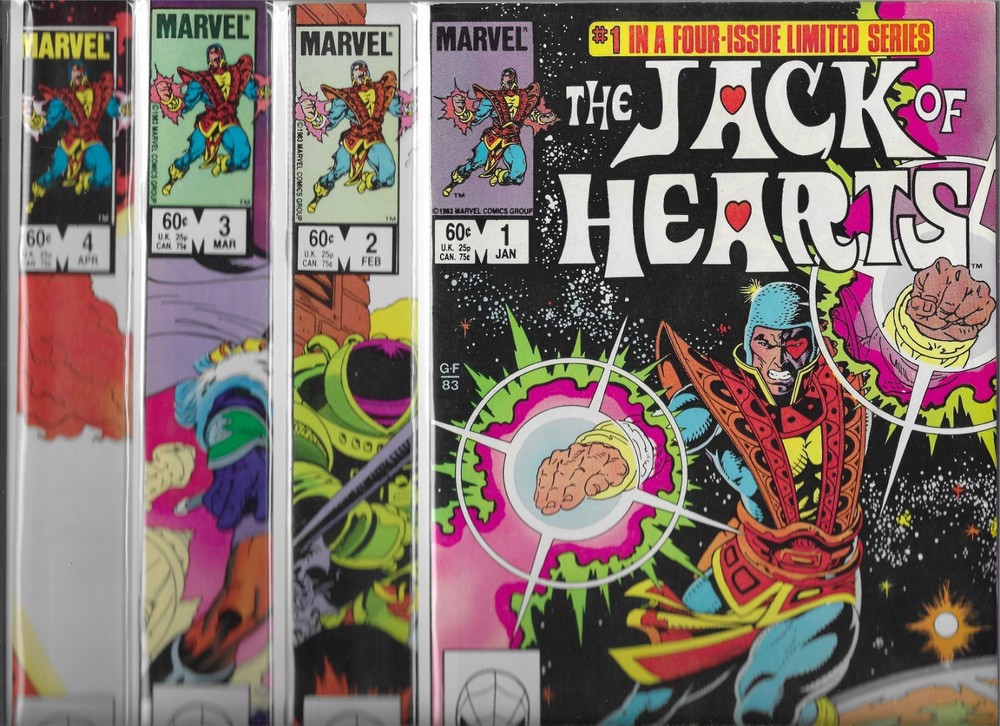 Jack Of Hearts #1-#6 Set (Nm-) High Grade Copper Age Marvel Comics
