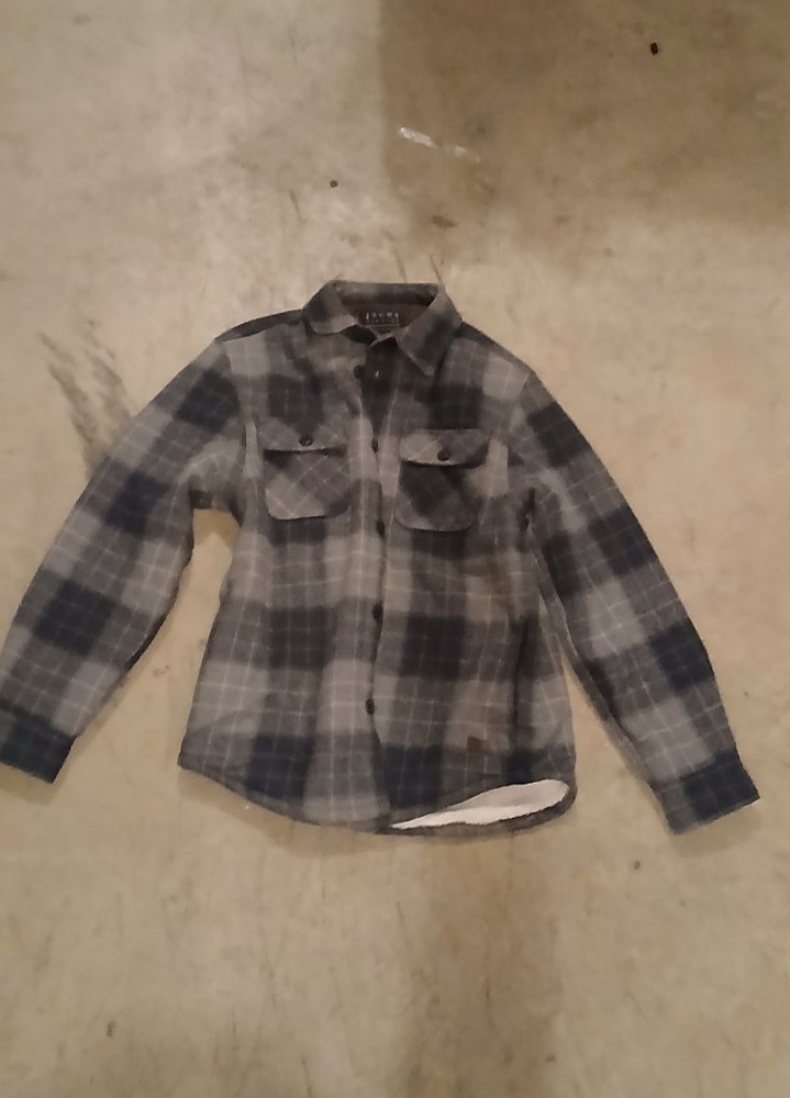 Jachs New York Sherpa Lined Cowboy Flannel Jacket Size Small