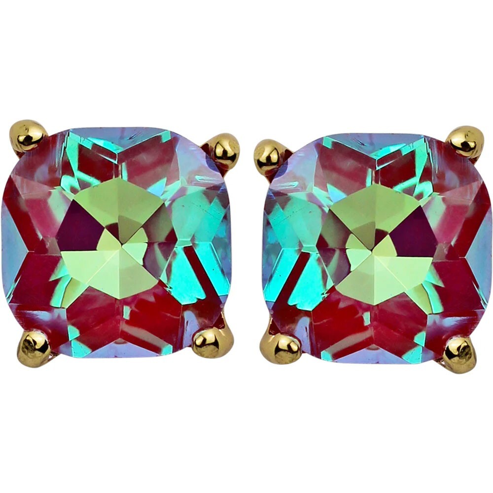 Kirks Folly Fairy Lights Pierced Earrings goldtone / lavender ab