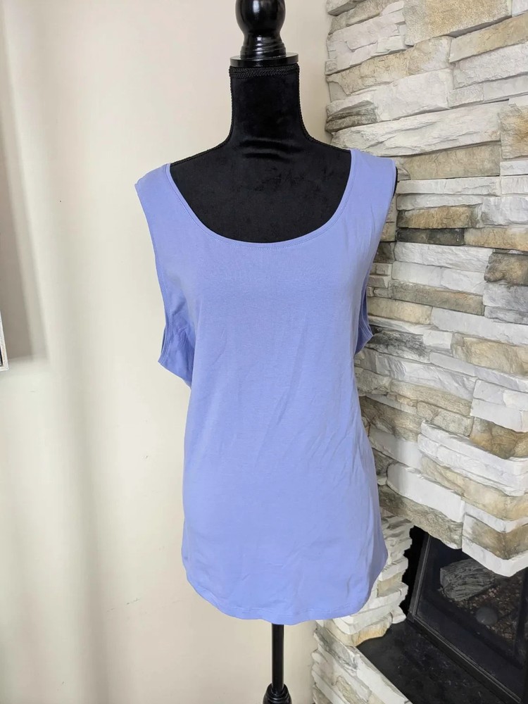Coldwater Creek Women's Lavender Purple Sleeveless Tank Top Size: 2X