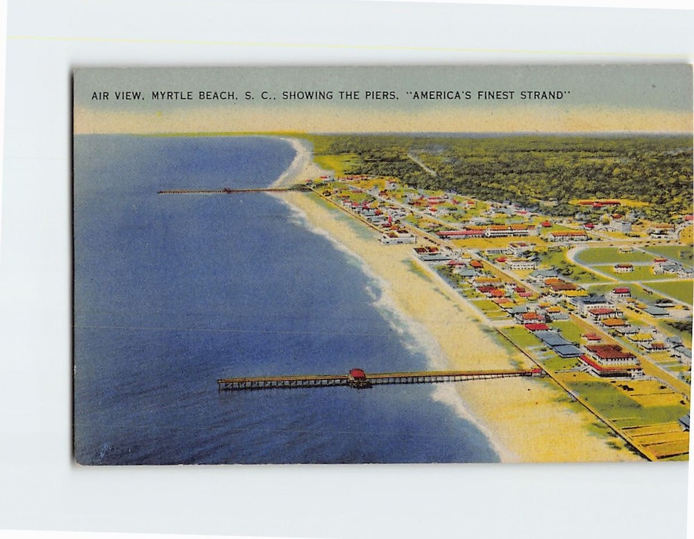Postcard Aerial View Myrtle Beach South Carolina USA