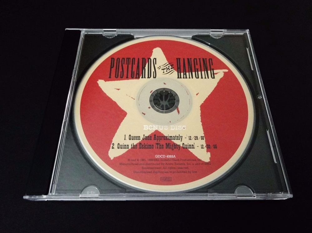 Grateful Dead Postcards Of The Hanging Bonus Disc CD 1985 1988 Live GD Bob Dylan