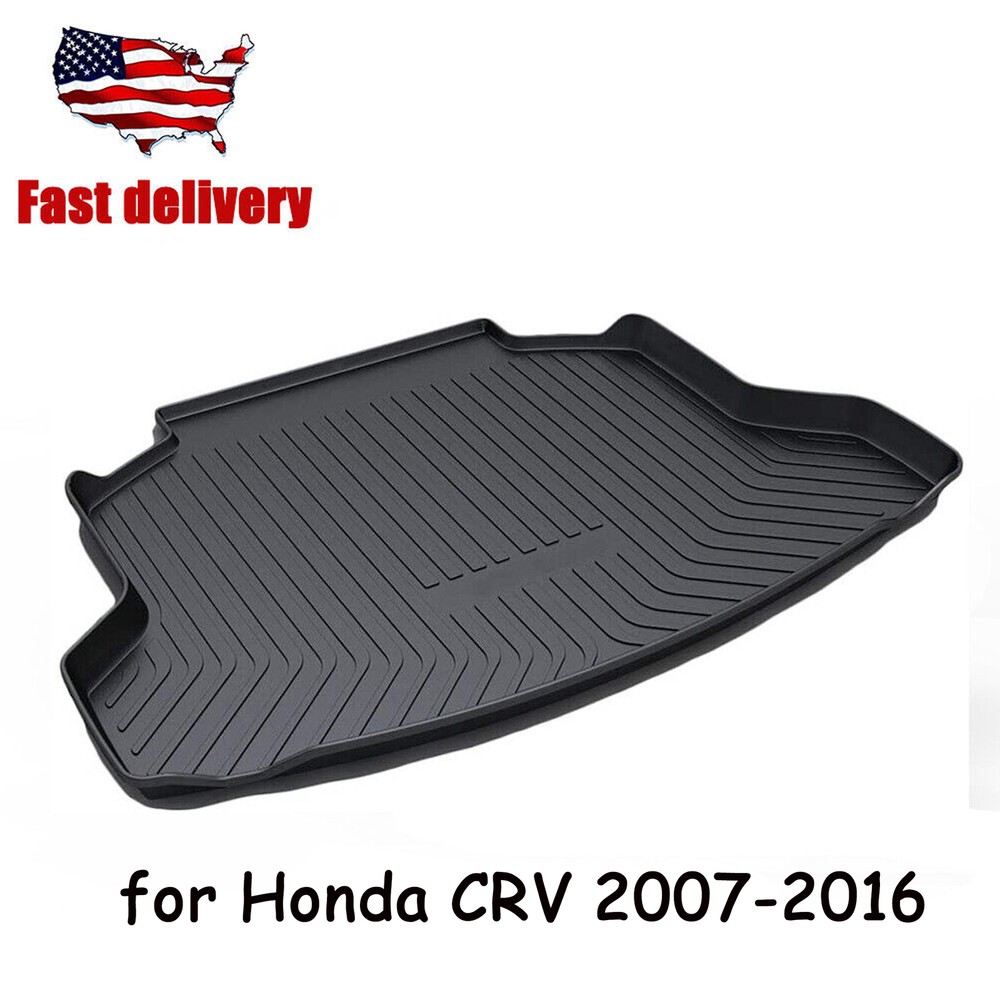 All Weather Black Cargo Mat Trunk Liner Floor Mats fit for Honda CR-V 2007-2016