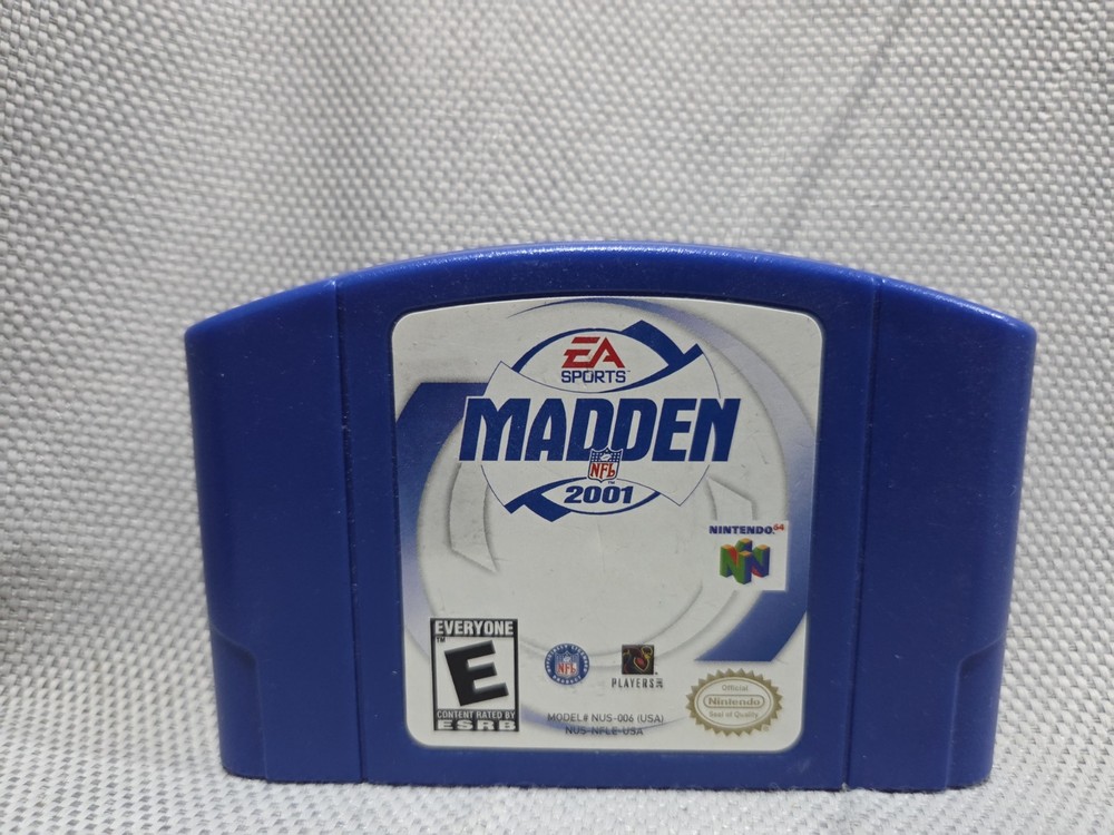 N64 Madden NFL 2001 (Nintendo 64, N64) CART ONLY Authentic Blue - TESTED