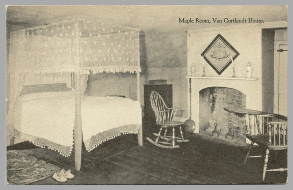 Maple Room Van Cortlandt House New York City NY DB c1910 Antique UNP Postcard
