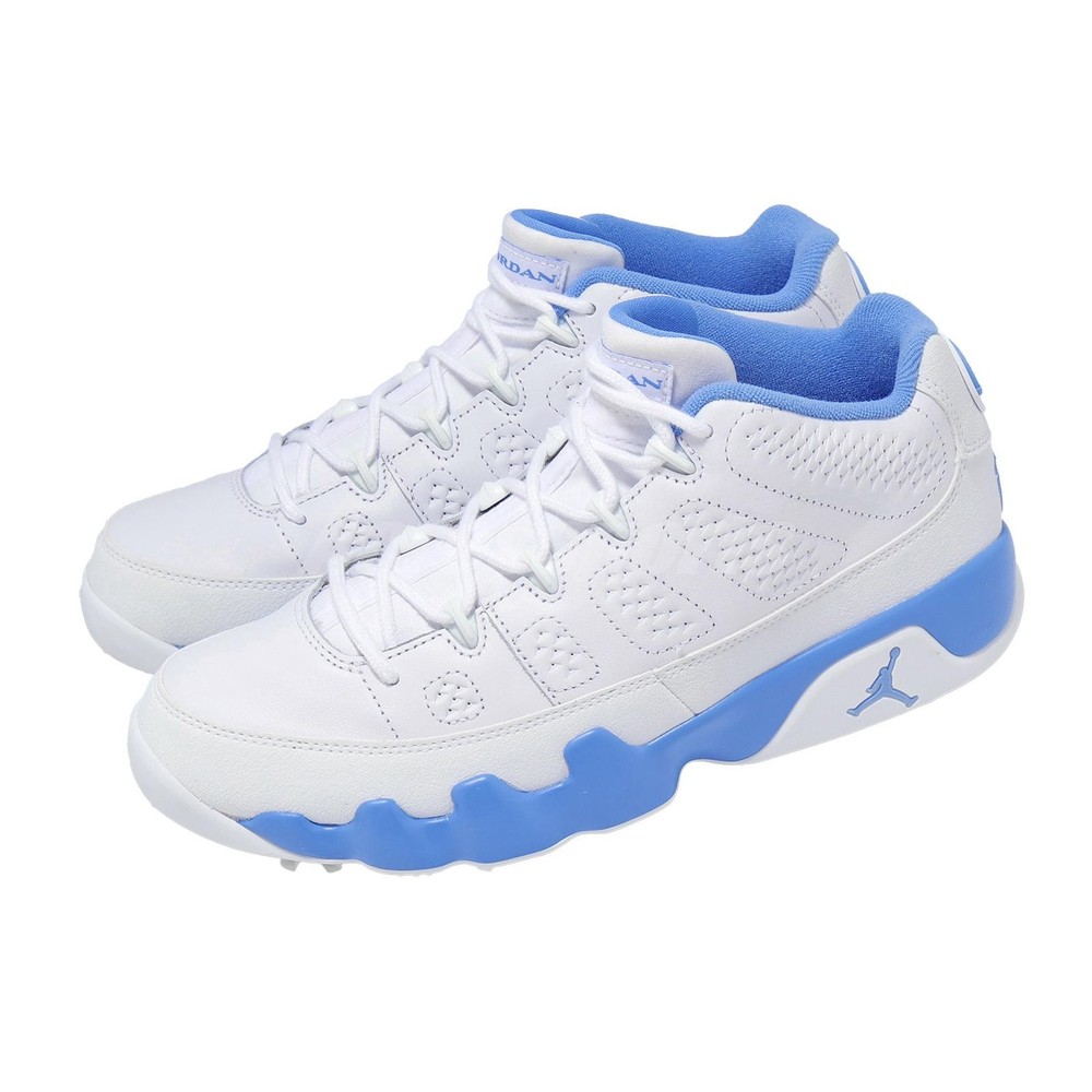 Nike Air Jordan 9 Golf AJ9 UNC University Blue Men Golf Cleats Shoes FJ5934-101
