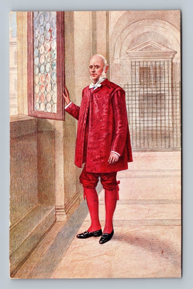 Italy- Vatican Chair-bearer Papal Attendant Souvenir Old Card Vintage Postcard