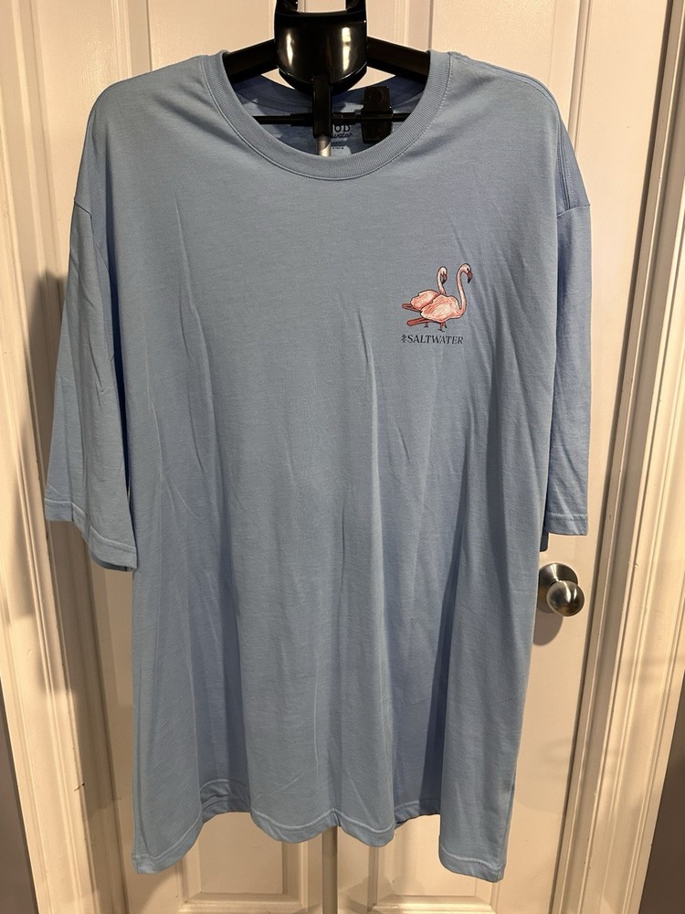 Izod Saltwater 3XLT  T SHIRT Light Blue