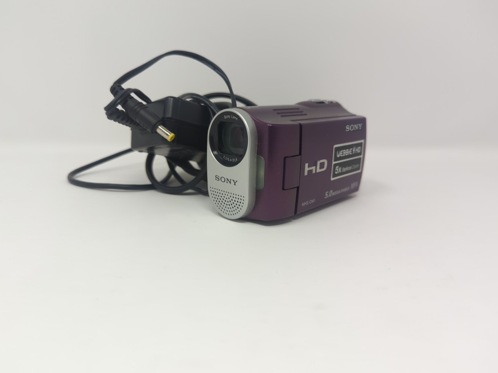 Sony MHS-CM1 HD Camcorder 5.0 Mega Pixels MP4 Purple Compact (Tested)