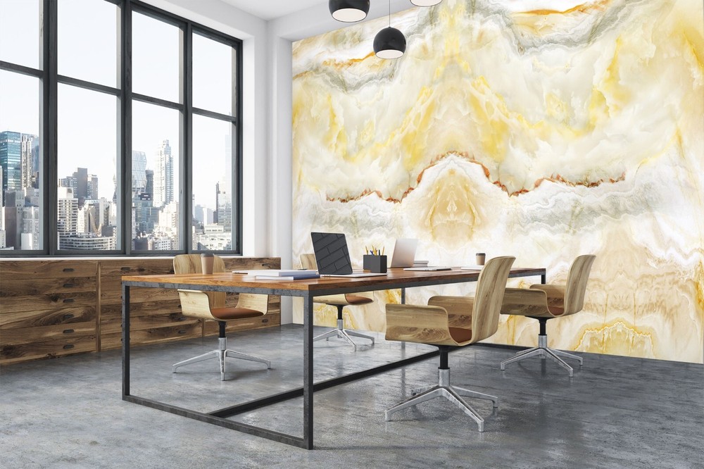 3D Yellow Texture ZHUA46154 Wallpaper Wall Murals Removable Self-adhesive Ann