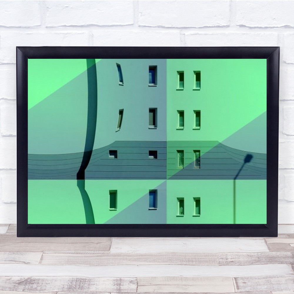 Neighbourhood Creative Edit Montage Building Wall Art Print