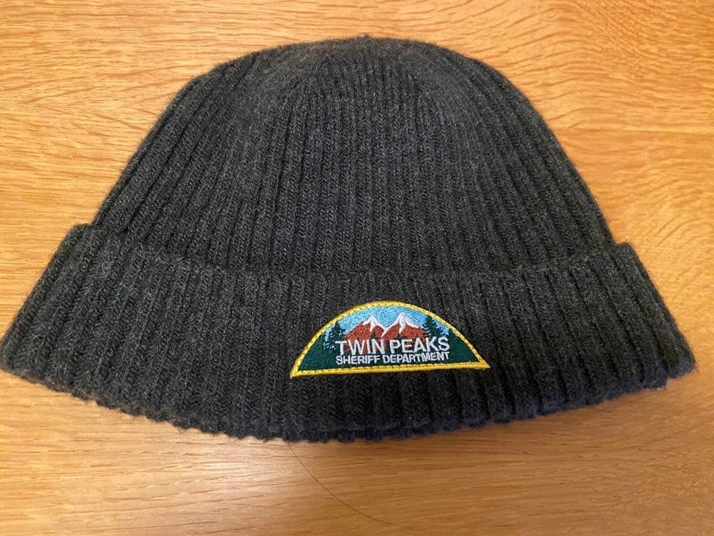 Undercover Twin Peaks Knit Beanie Charcoal Gray Used Authentic