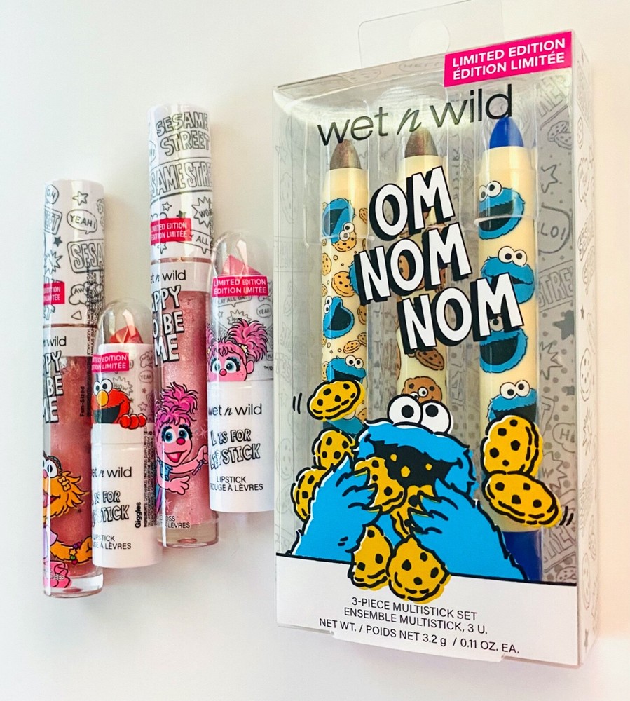 Wet n Wild X Sesame Street ELMO ABBY ZOE COOKIE MONSTER | Makeup Gift Set Lot