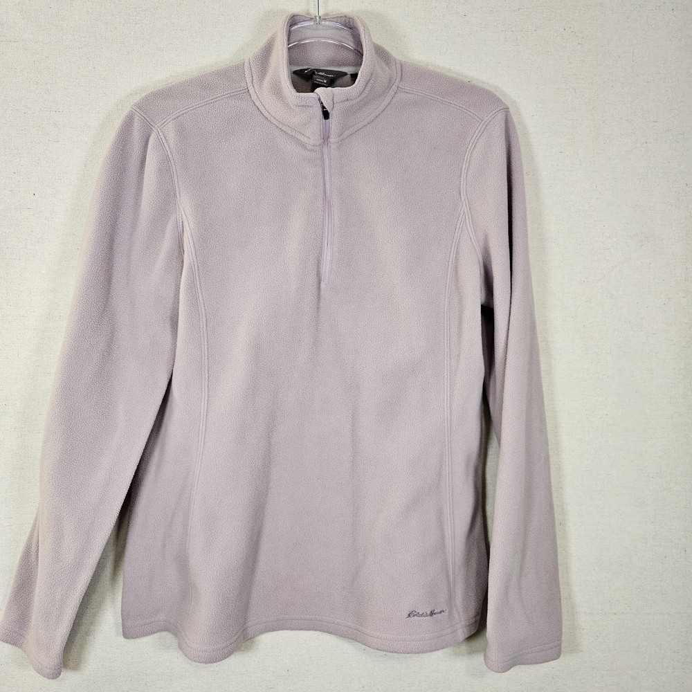 Eddie Bauer Women's Polartec Fleece 1/4 Zip Pullover  Light Purple Size M
