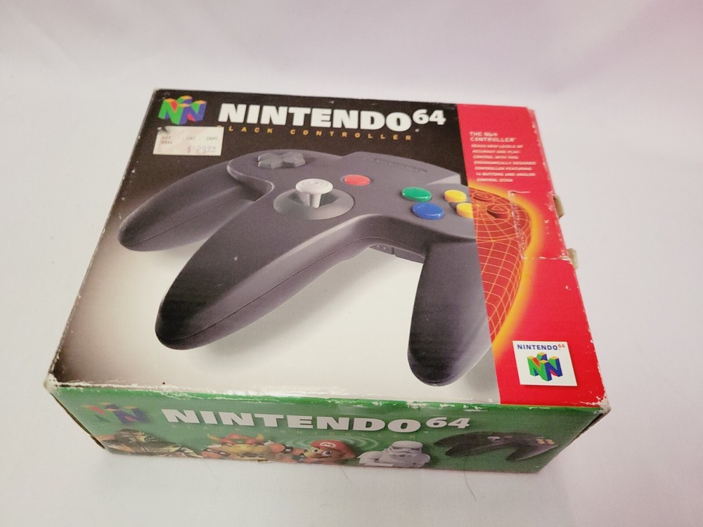 OEM Official Black Controller Nintendo N64 BOX ONLY - No Controller Included