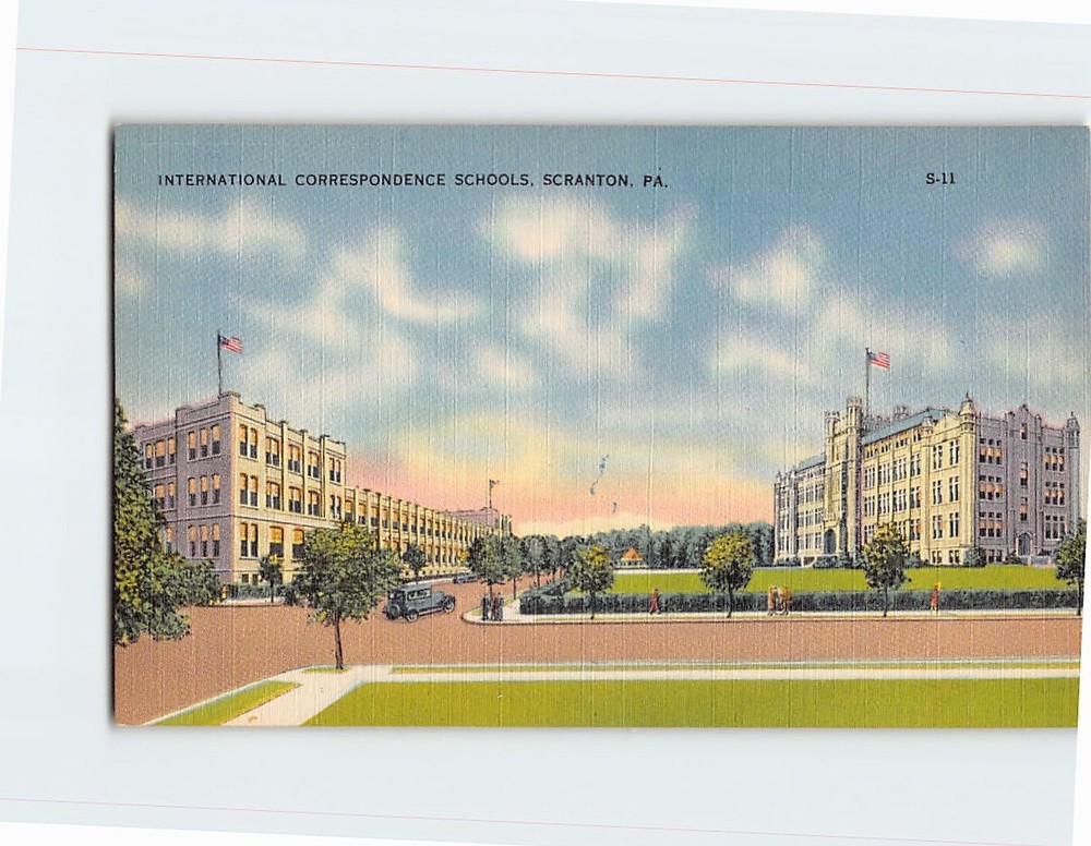 Postcard International Correspondence Schools Scranton Pennsylvania USA