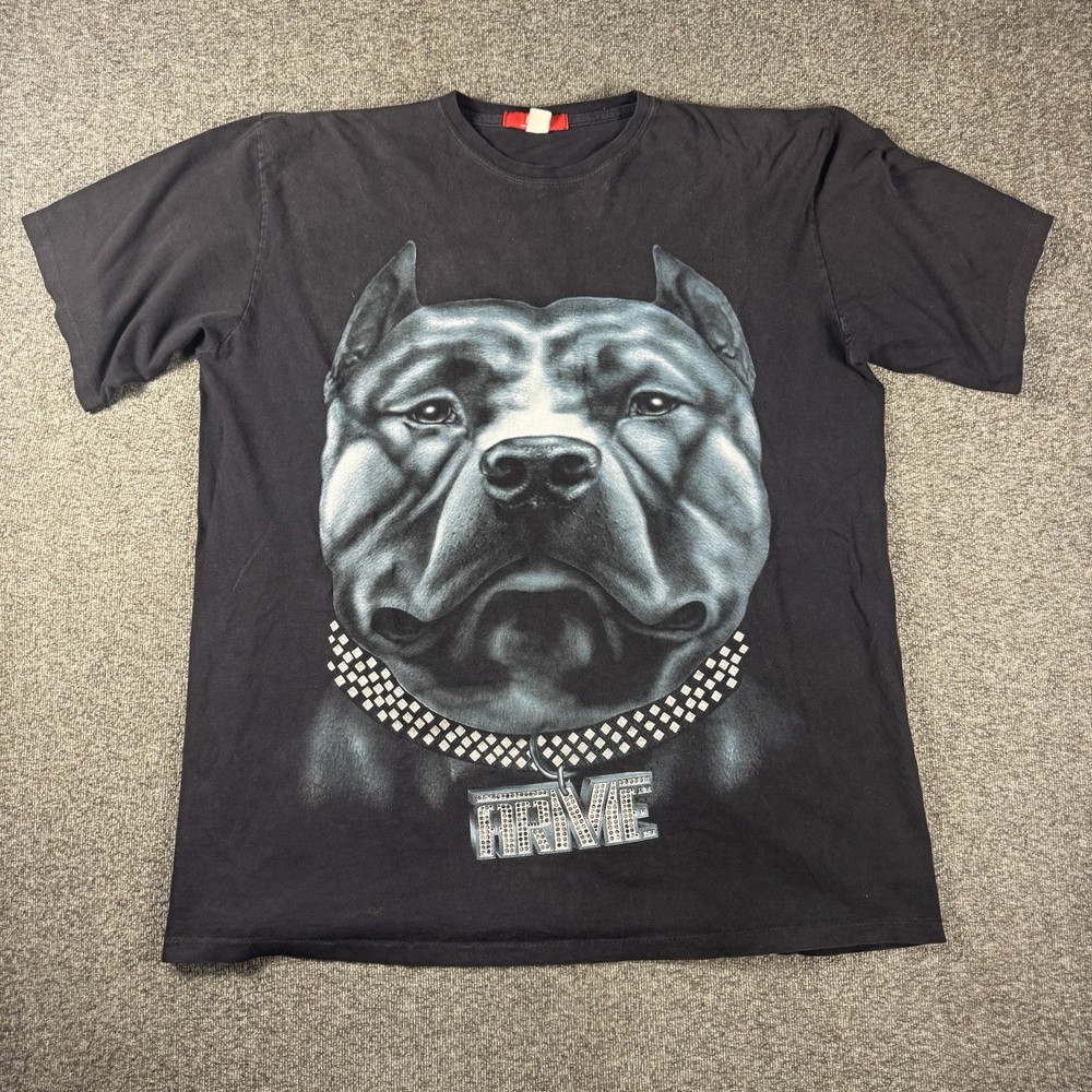 Vintage Arme Shirt Mens 2XL Big Dog Graphic Print Welcome To The Hood Y2K 90s