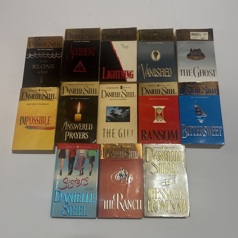Lot of 13 - DANIELLE STEEL Paperback Books | MIXED Titles | Acceptable Condition