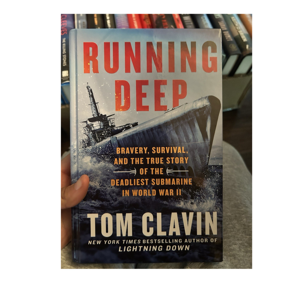 Running Deep Tom Clavin Hardcover Thorndike Press Large Print WWII History