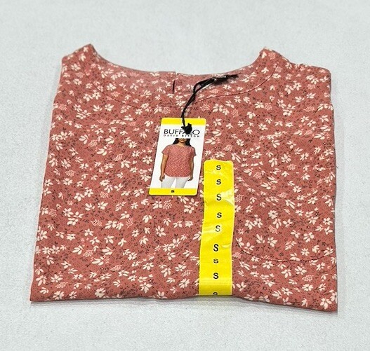 Buffalo David Bitton Women's Woven Patch Pocket Blouse, Ditsy Daisy, S