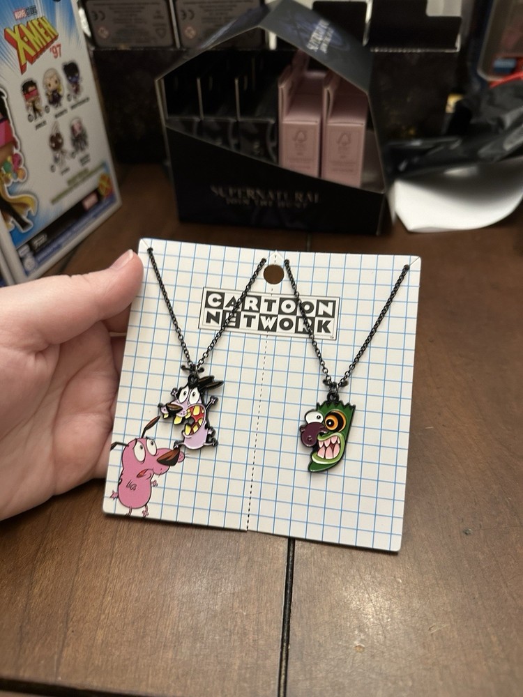 Collectibles: Courage The Cowardly Dog Necklace Set - 2 Pack - Cartoon Network