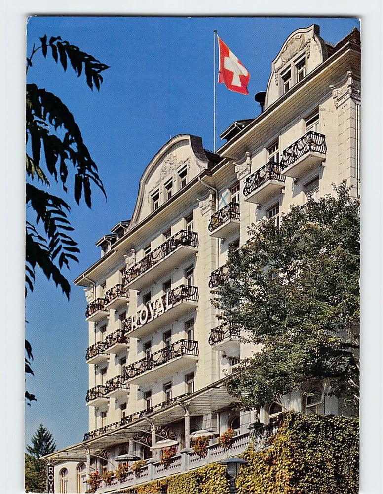 Postcard Hotel Royal Luzern Switzerland